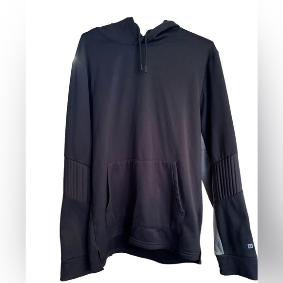 Layer 8 Men’s Black Thermal Pullover Performance Hoodie - Picture 1 of 3